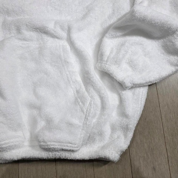 SKIMS Terry Cover-Ups Hoodie Snow White Cotton Terry Cloth CU-TOP-4798 - Picture 2 of 4